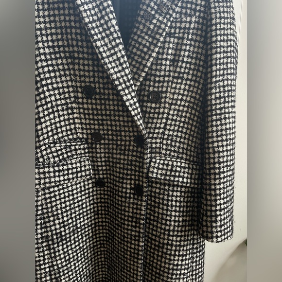 The Kooples - Mark Graphic Houndstooth wool coat - Picture 7 of 14